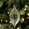 Northlight Transparent Iridescent Glass Teardrop Finial Christmas Ornament - 5" - Green
